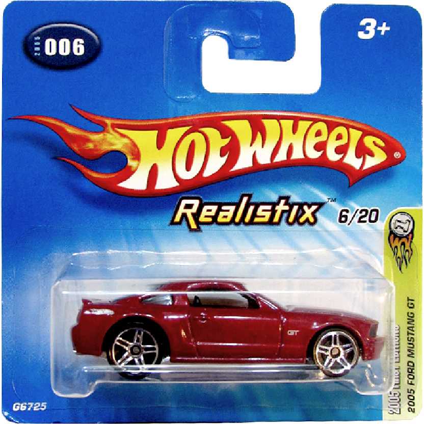 Coleção 2005 Hot Wheels 2005 Ford Mustang GT series #006 6/20 G6725 escala 1/64