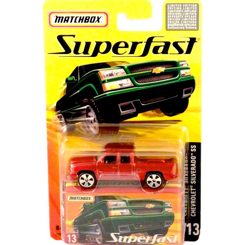 Coleção 2005 Matchbox Superfast Chevrolet Silverado SS #13 H7771 escala 1/64