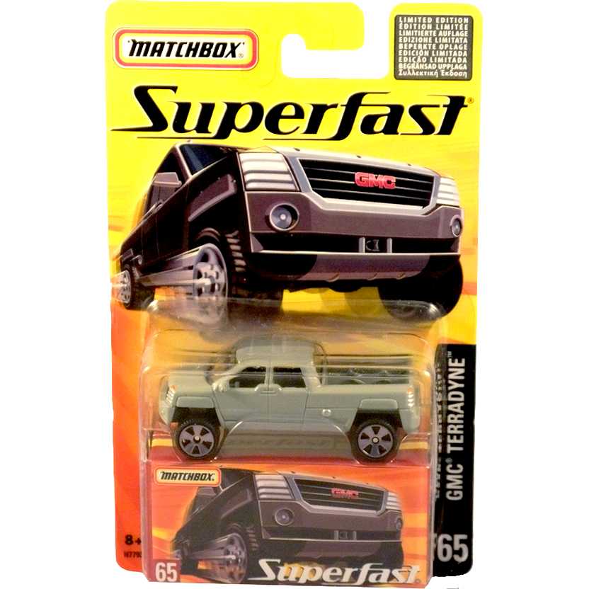 Coleção 2005 Matchbox Superfast Pickup GMC Terradyne #65 H7793 escala 1/64
