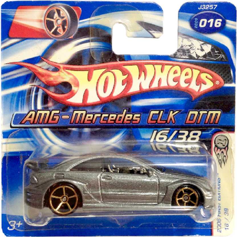 Coleção 2006 Hot Wheels AMG Mercedes CLK DTM series 16/38 J3257 escala 1/64
