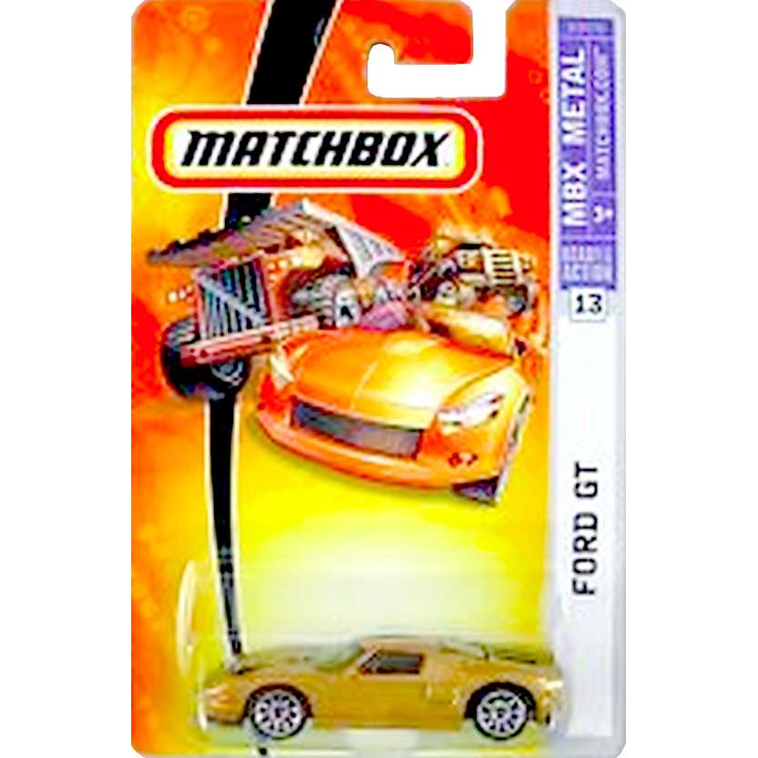 Coleção 2006 Matchbox Ford GT número 13 K9474 escala 1/64