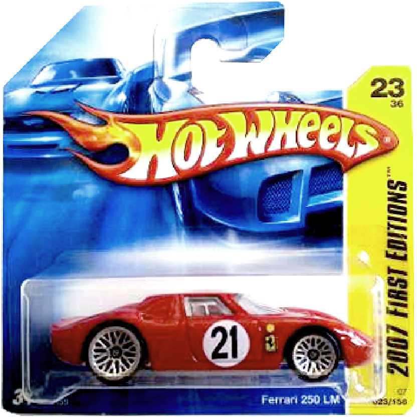 Coleção 2007 Hot Wheels Ferrari 250 LM vermelha series 23/36 023/156 K6155 escala 1/64