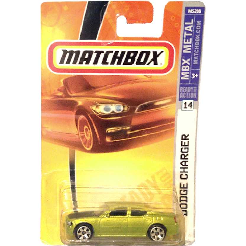 Coleção 2007 Matchbox Dodge Charger #14 M5288 escala 1/64