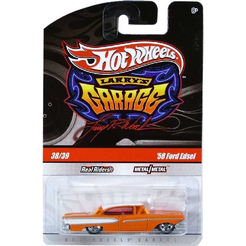 Coleção 2009 Hot Wheels Larrys Garage 58 Ford Edsel laranja series 38/39 T0411 escala 1/64