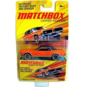 Coleção 2010 Matchbox Mercury Cougar (1968) escala 1/64