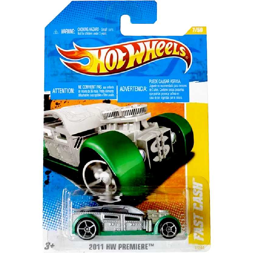Coleção 2011 Hot Wheels Fast Cash series 7/50 7/244 T9677 escala 1/64