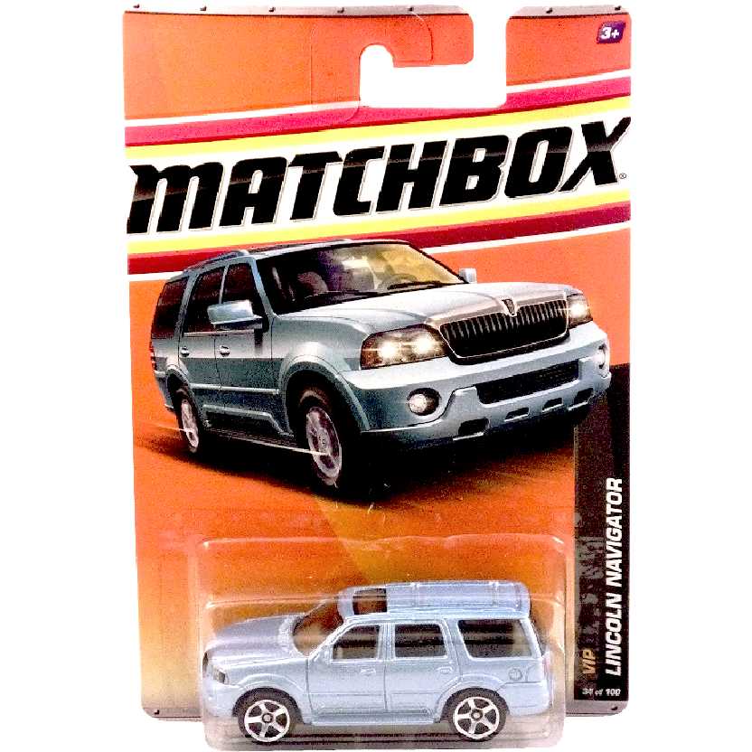 Coleção 2011 Matchbox Lincoln Navigator 34/100 W2825 escala 1/64