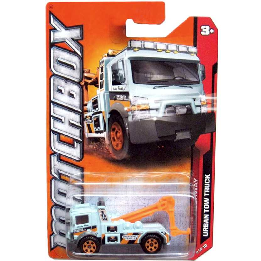 Coleção 2012 Matchbox Urban Tow Truck (guincho) series 2/10 W4887 escala 1/64