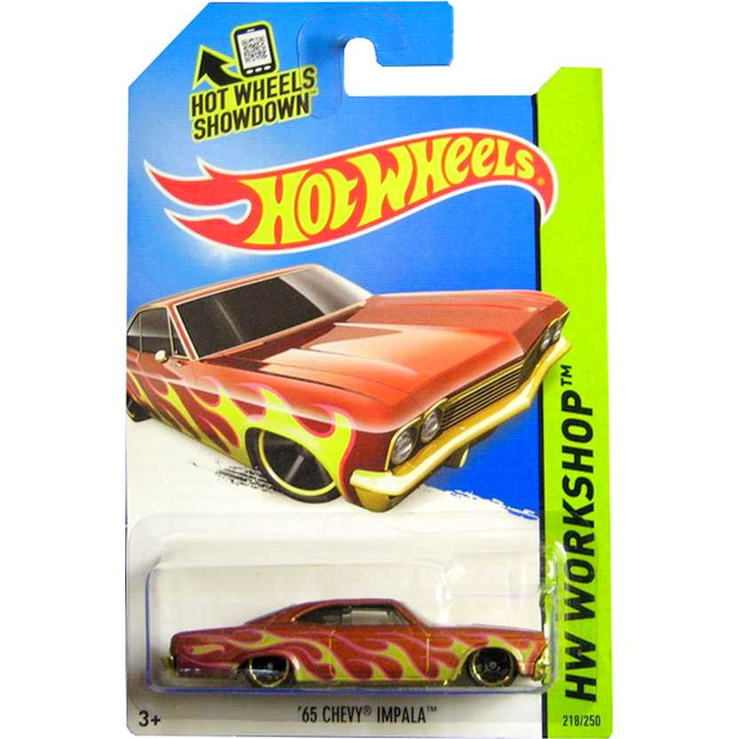 Coleção 2014 Hot Wheels 65 Chevy Impala Low Rider BFD97 series 218/250 escala 1/64