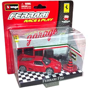 Coleção Bburago Ferrari Race and Play Diorama escala 1/43 :: Ferrari F50