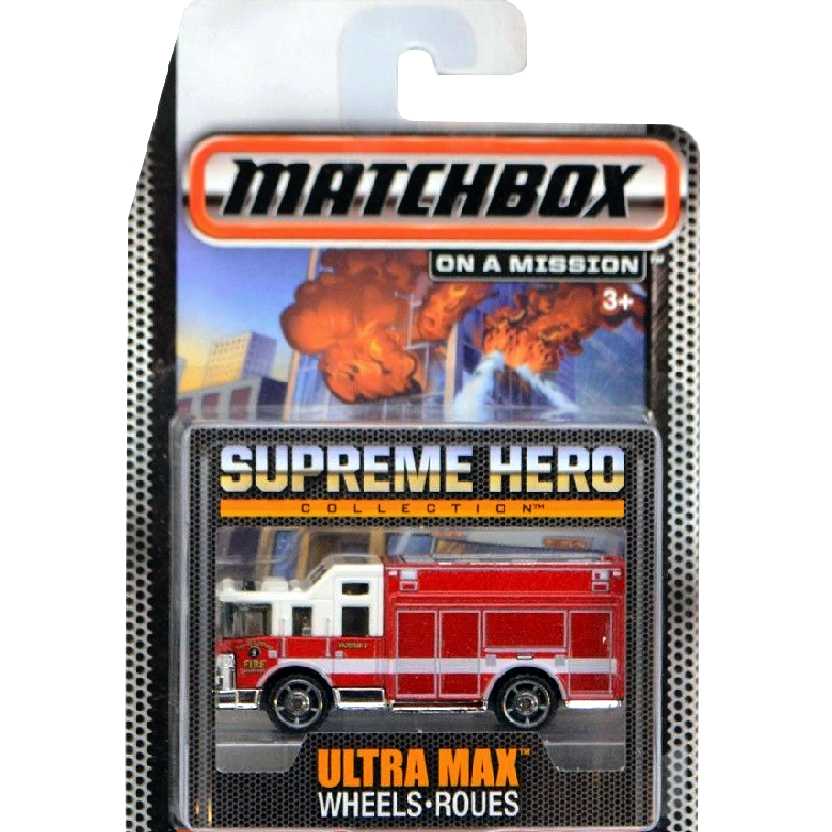 Coleção Bombeiros Matchbox Supreme Hero Hazard Squad CGG02 escala 1/64