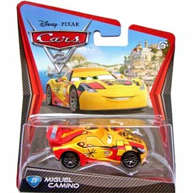 Coleção Carros 2 Disney da Mattel /  Miguel Camino Filme Cars 2 Pixar 