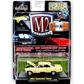 Coleção de Carrinhos Antigos M2 Detroit-Muscle Chevrolet Nova (1967) 1/64 R5 31600