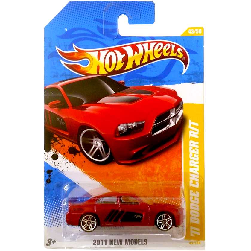 Coleção Hot Wheels 2011 11 Dodge Charger R/T series 43/50 43/244 T9713 escala 1/64