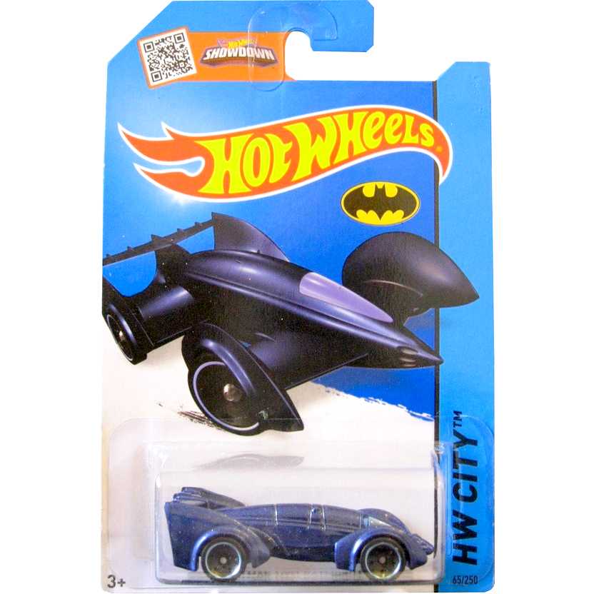 Coleção Hot Wheels 2015 Batman Live! Batmobile azul series 65/250 CFL46 escala 1/64