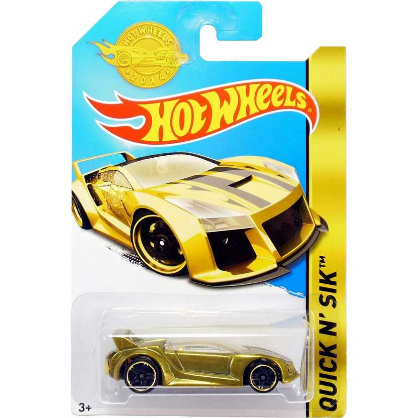 Coleção Hot Wheels 2015 Quic N SIK dourado / gold CHD98 série especial escala 1/64
