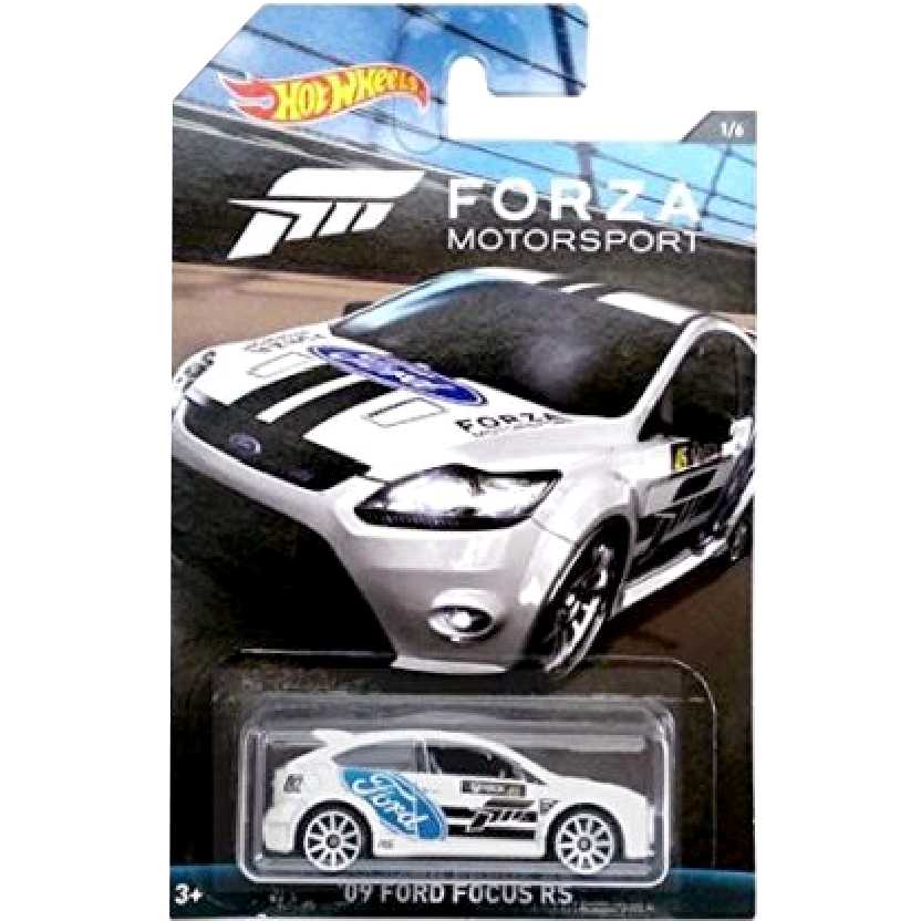 Coleção Hot Wheels Forza Motorsport 09 Ford Focus RS series 1/6 DWF31 escala 1/64