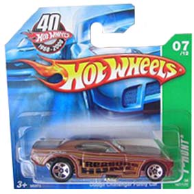 Coleção Hot Wheels linha 2008 Dodge Challenger Funny Car T-Hunt #167 M6973