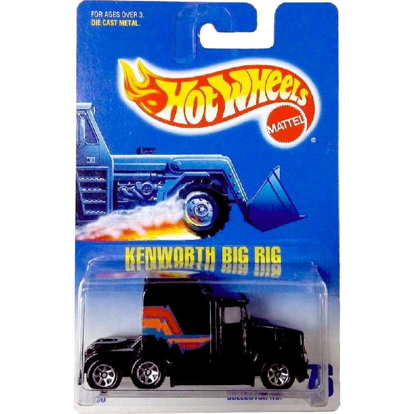 Coleção Linha 1992 Hot Wheels Caminhão Kenworth Big Rig escala 1/64 #76 1790