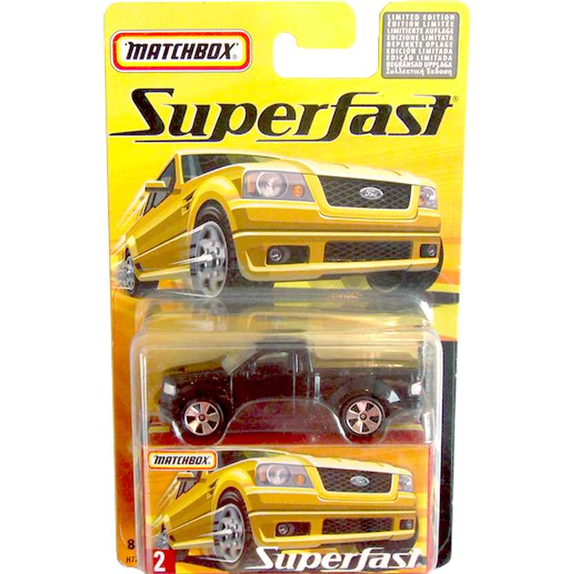 Coleção Matchbox 2005 Superfast Pickup SVT Lightning Concept #2 H7773 escala 1/64