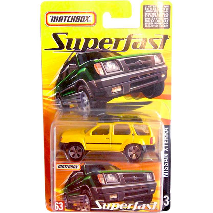 Coleção Matchbox Superfast 2005 Nissan XTerra #63 H7790 escala 1/64