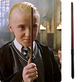 Coleção Varinhas do Harry Potter varinha do Draco Malfoy à venda ( Tom Felton )