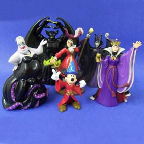 Conjunto de Personagens Vilões Disney e Mickey (aberto)
