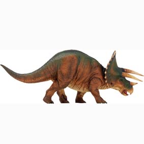 Dino Triceratops pintado a mão