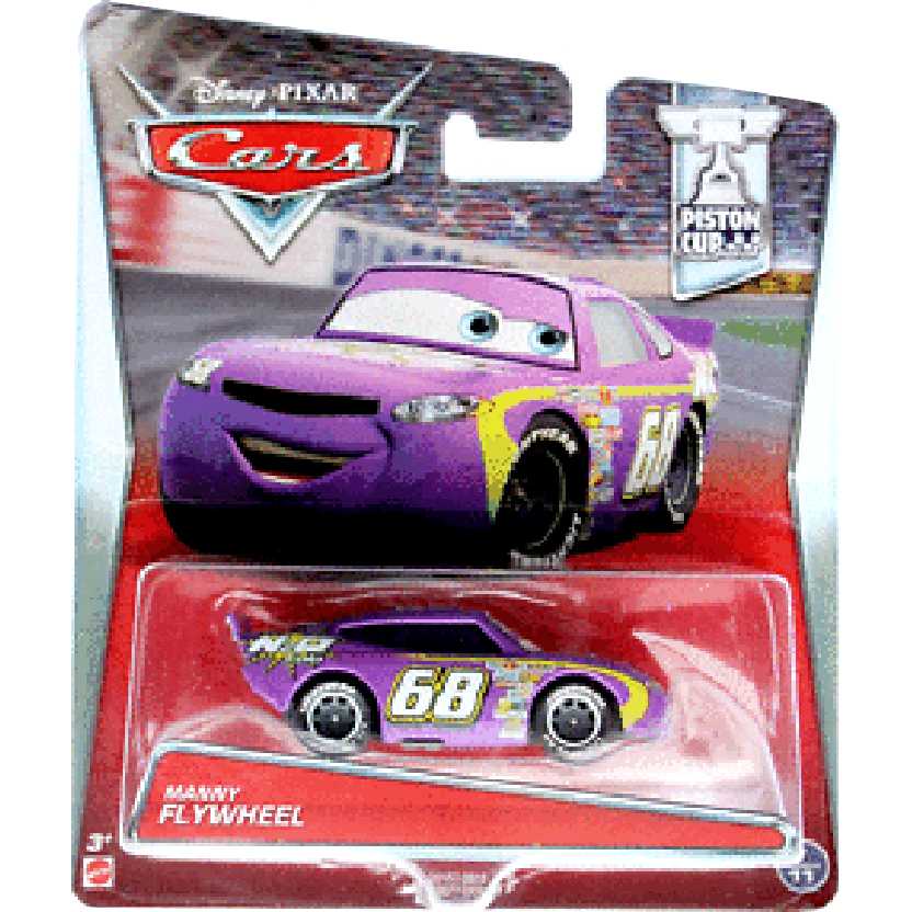 Disney Pixar Cars N2O Cola Manny Flywheel Piston Cup 7/11 Carros da Mattel escala 1/55
