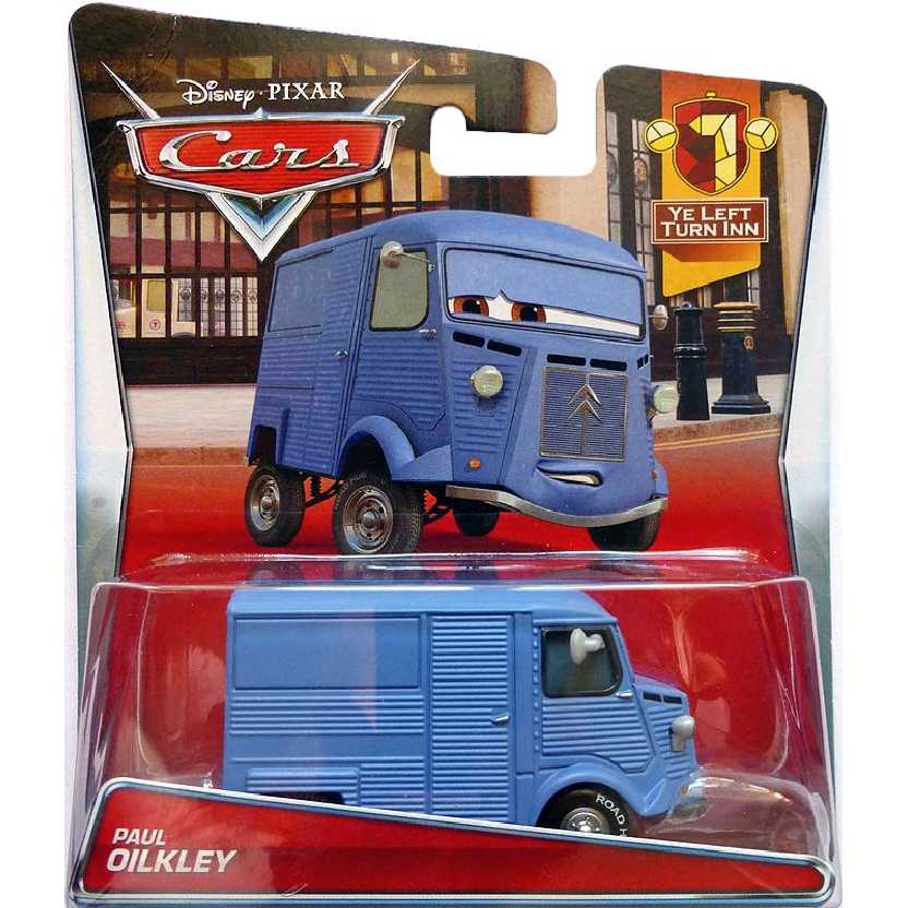 Disney Pixar Cars Paul Oilkley (Citroen) Ye Left Turn Inn 4/7 Mattel escala 1/55