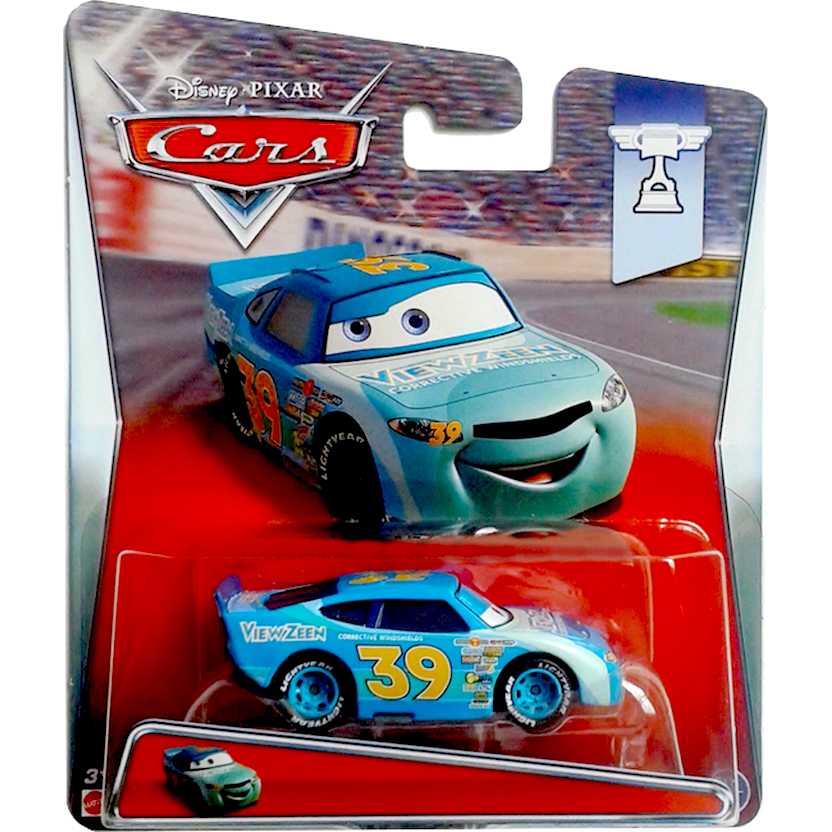 Disney Pixar Cars Piston Cup Ryan Shields número 39 11/18 View Zeen Mattel escala 1/55