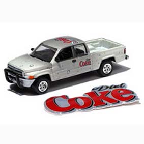 Dodge Ram Pickup (2001) c/ adesivo Coca-Cola