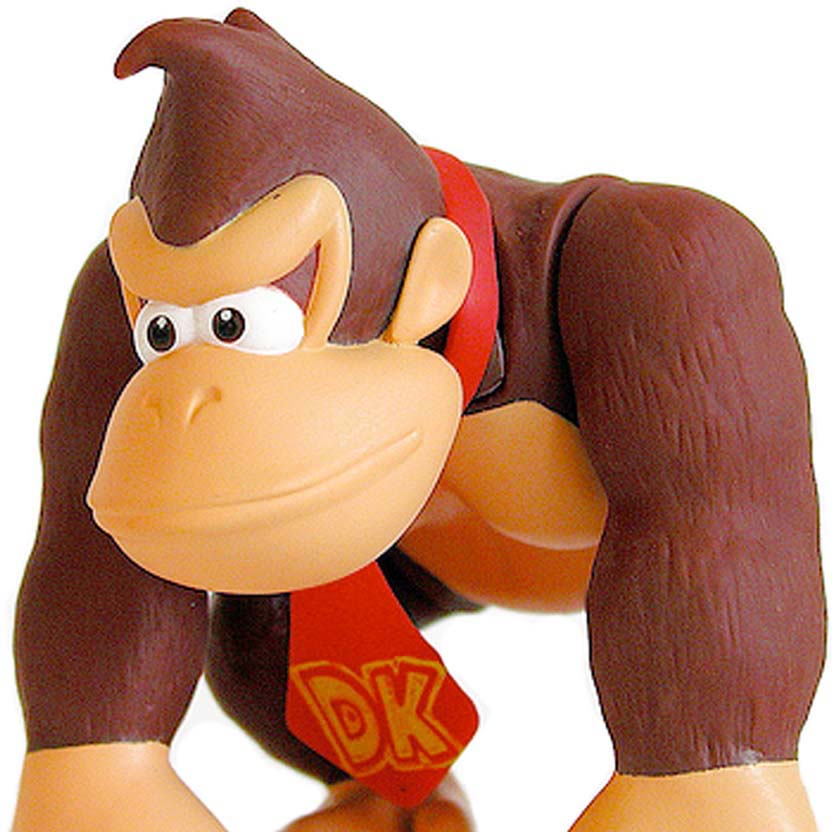 Boneco Macaco Jogo Super Mario Bros Donkey Kong Grande 14cm em
