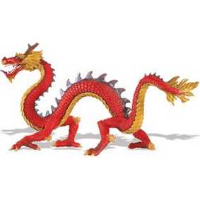 Dragão Chinês de chifres (Miniatura Safari Ltd) 10135 Horned Chinese Dragon