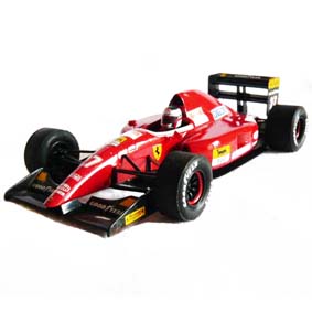 F1 Ferrari F92A Jean Alesi (1992) escala 1/24 na caixa