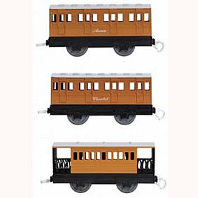 Ferrorama do Thomas - Carriages & Coaches (3 vagões+3 retas) 
