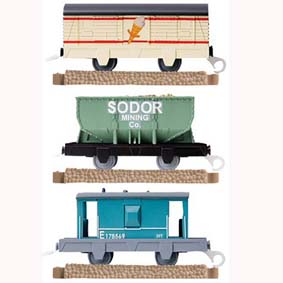 Ferrorama do Thomas - Mixed Freight Cars (3 vagões+3 retas) 