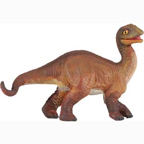 Filhote de Dino Apatosaurus pintado a mão