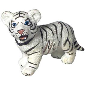 Filhote de tigre branco em pé - 14384 Miniaturas Schleich White tiger Cub