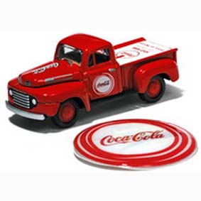 Ford F1 Pickup (1950) c/ adesivo Coca-Cola
