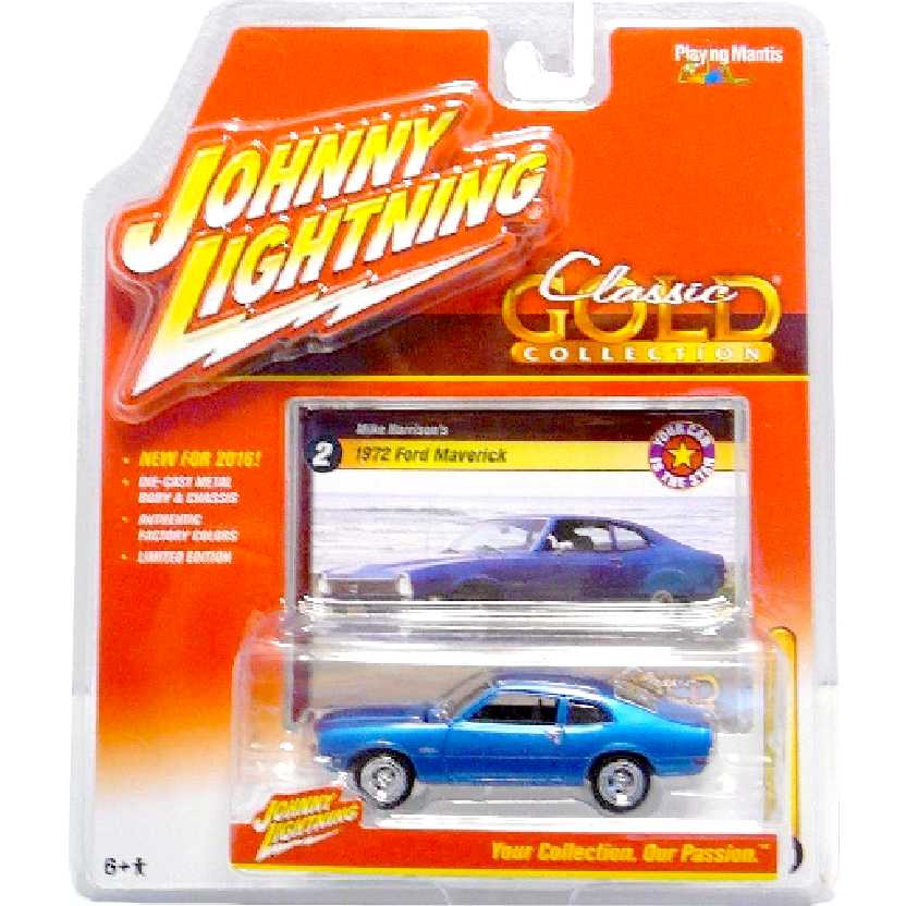 Ford Maverick azul metálico (1972) marca Johnny Lightning escala 1/64