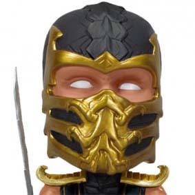 Funko Mortal Kombat 9 Scorpion Bobble Head boneco que balança a cabeça