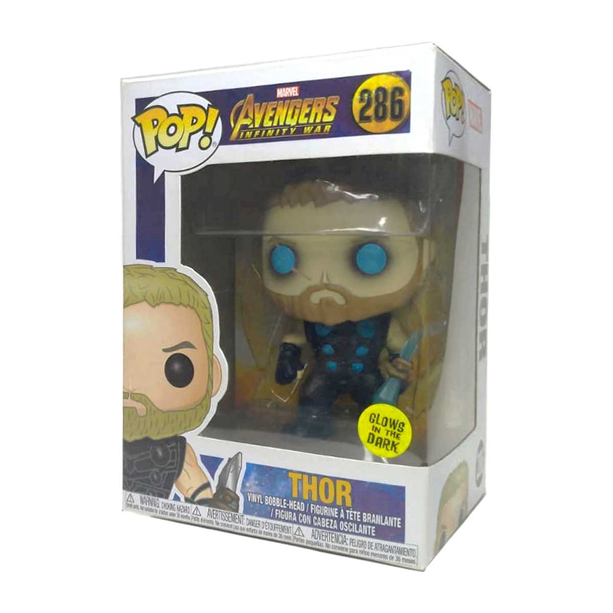 Funko Pop! Avengers Os Vingadores Thor Glows in the Dark vinyl figure ...