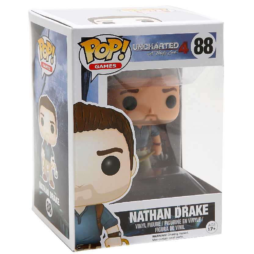 Boneco Funko Pop Uncharted 4 Nathan Drake 88 Exclusive