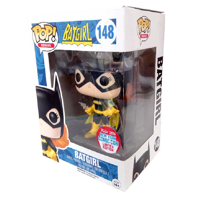 Funko Pop Heroes Batgirl uniforme preto NYCC New York Comic Con vinyl figure número 148