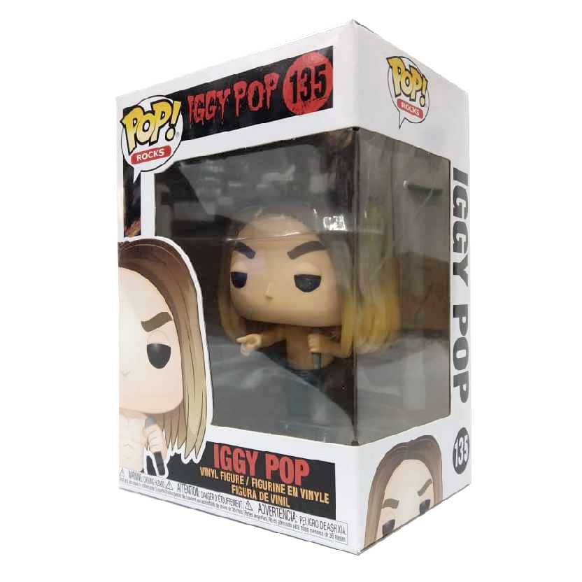 Funko Pop Rocks Iggy Pop vinyl figure número 135 - Arte em Miniaturas