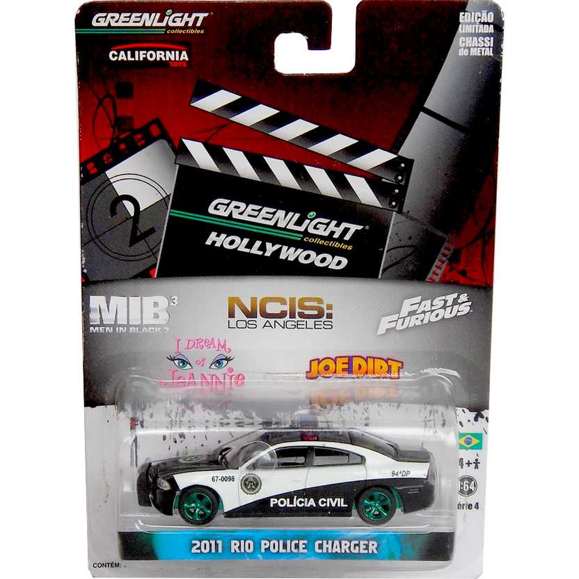 Greenlight Diecast Green Machine 2011 Rio Police Dodge Charger Fast & Furious 44640-X R4