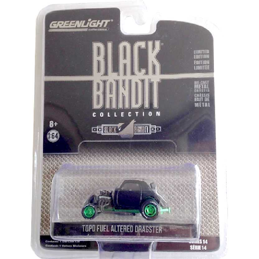 Greenlight Green Machine Black Bandit S14 Topo Fuel Altered Dragster escala 1/64 27840