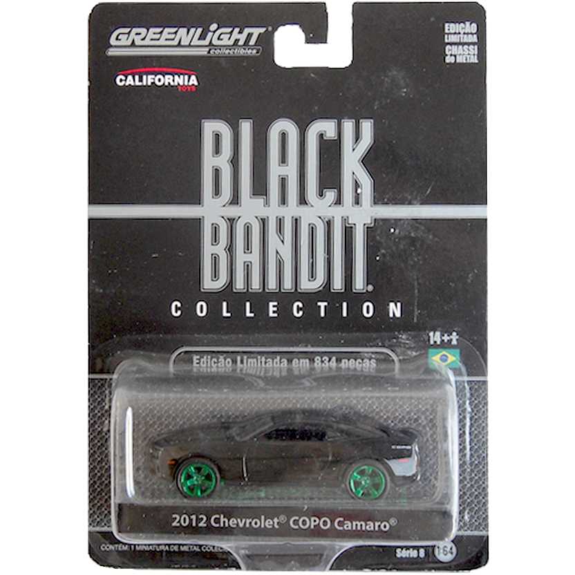 Greenlight GreenMachine 2012 Chevrolet COPO Camaro Black Bandit series 8 escala 1/64 27710X