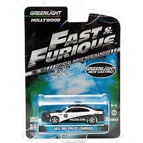 Greenlight Hollywood series 4 2011 Rio Police Charger Fast and Furious R4 44640